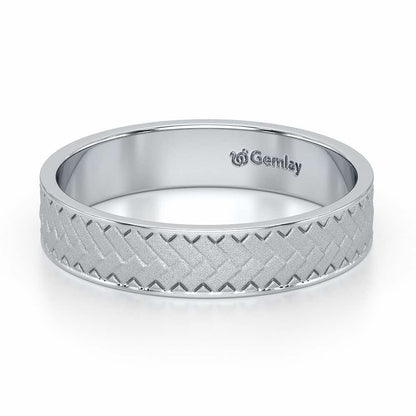 Isla Silver Ring - White Gold - Image 3