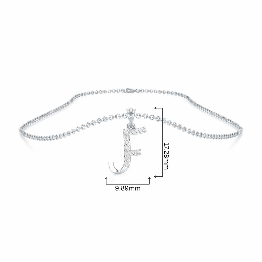 F-Luke Silver Pendant - White Gold - Image 4