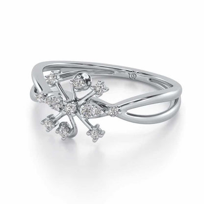 Bliss Silver Ring - White Gold - Image 3