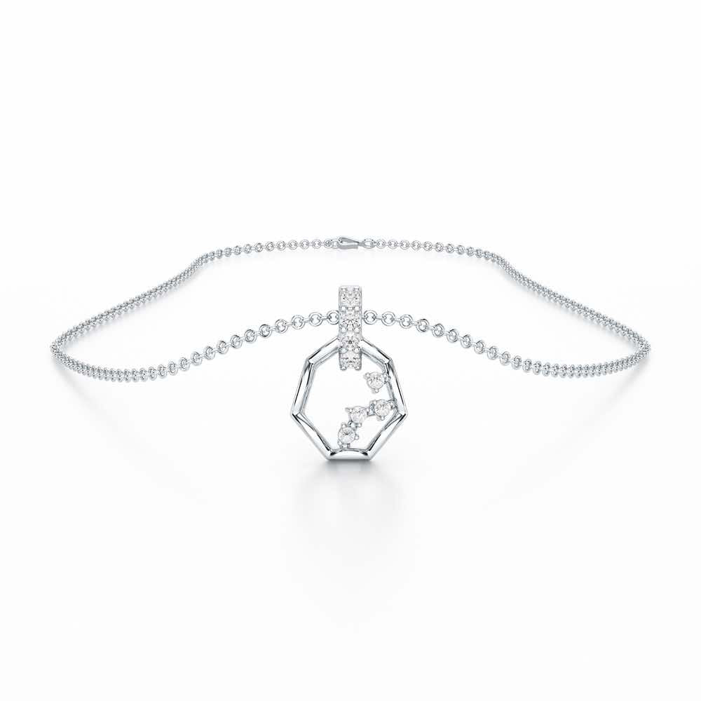 Silver Dawn Silver Pendant - White Gold - Image 3