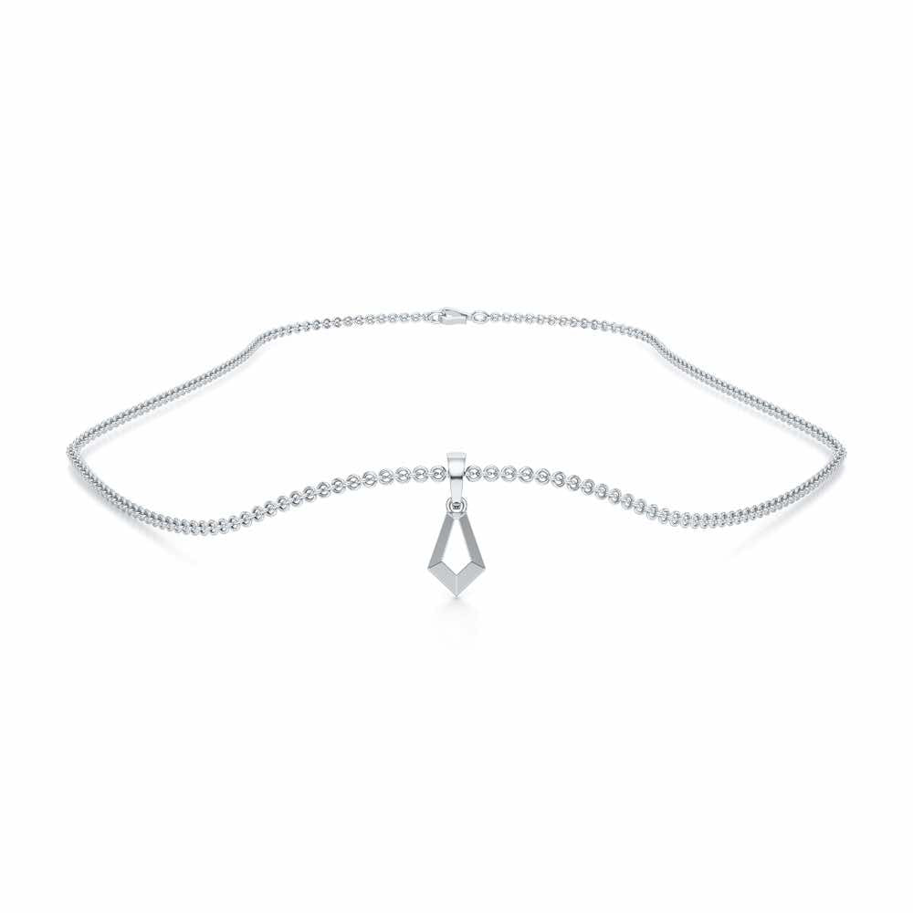 Gold Loop Gold Pendant - White Gold - Image 3