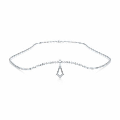 Gold Loop Gold Pendant - White Gold - Image 3