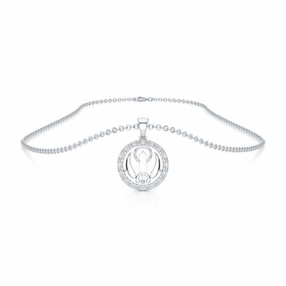 Khalsa Blessing Silver Pendant - White Gold - Image 3