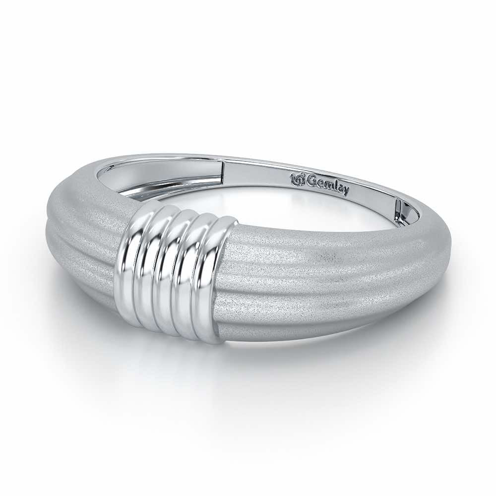 Jasmine Silver Ring - White Gold - Image 3
