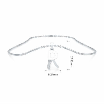 R-Spark Silver Pendant - White Gold - Image 4
