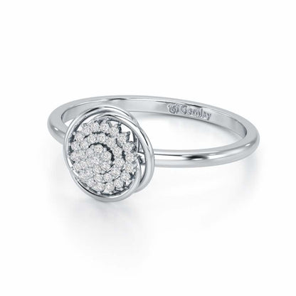 Aquila Silver Ring - White Gold - Image 3