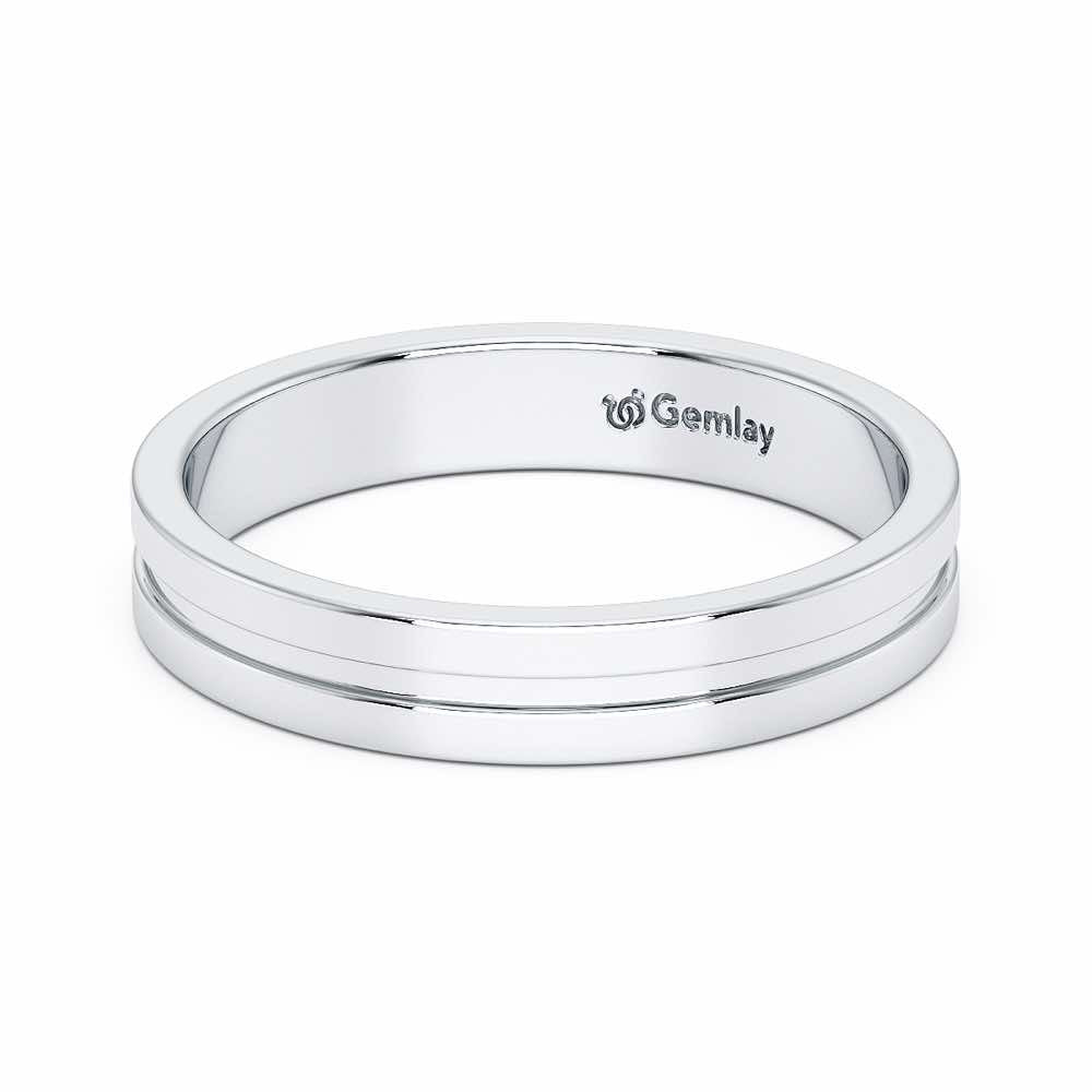 Amethyst Silver Ring - White Gold - Image 3