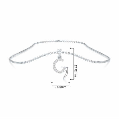 G-Luke Silver Pendant - White Gold - Image 4