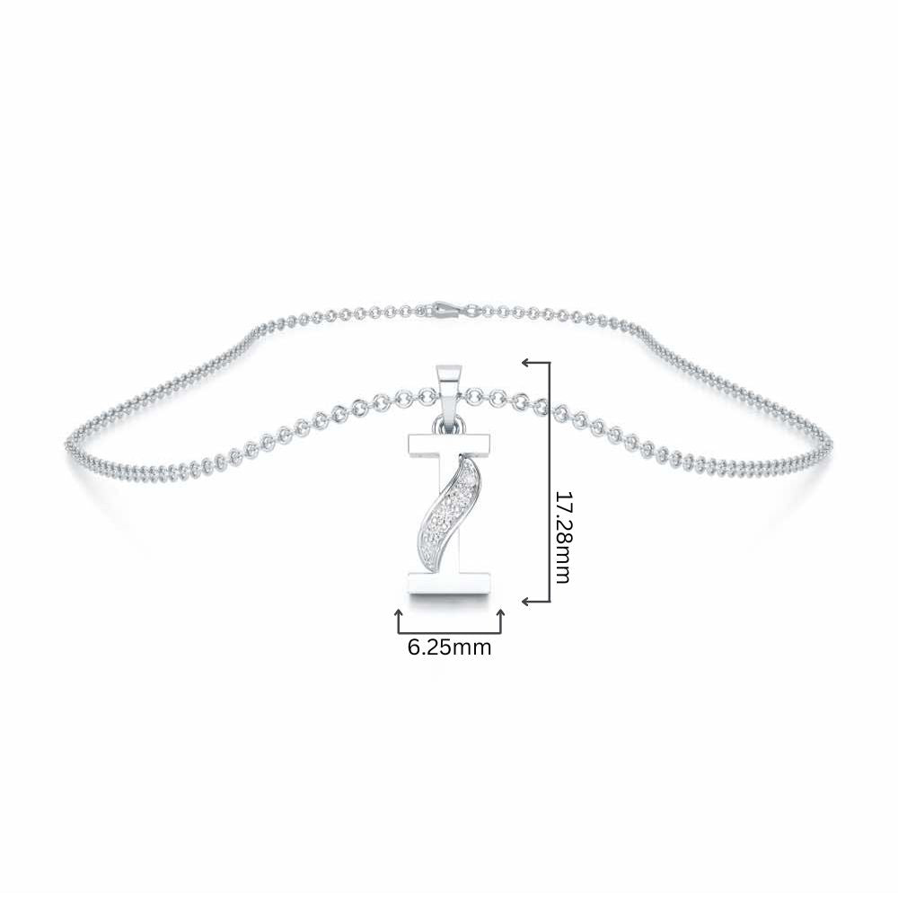 I-Spark Silver Pendant - White Gold - Image 4