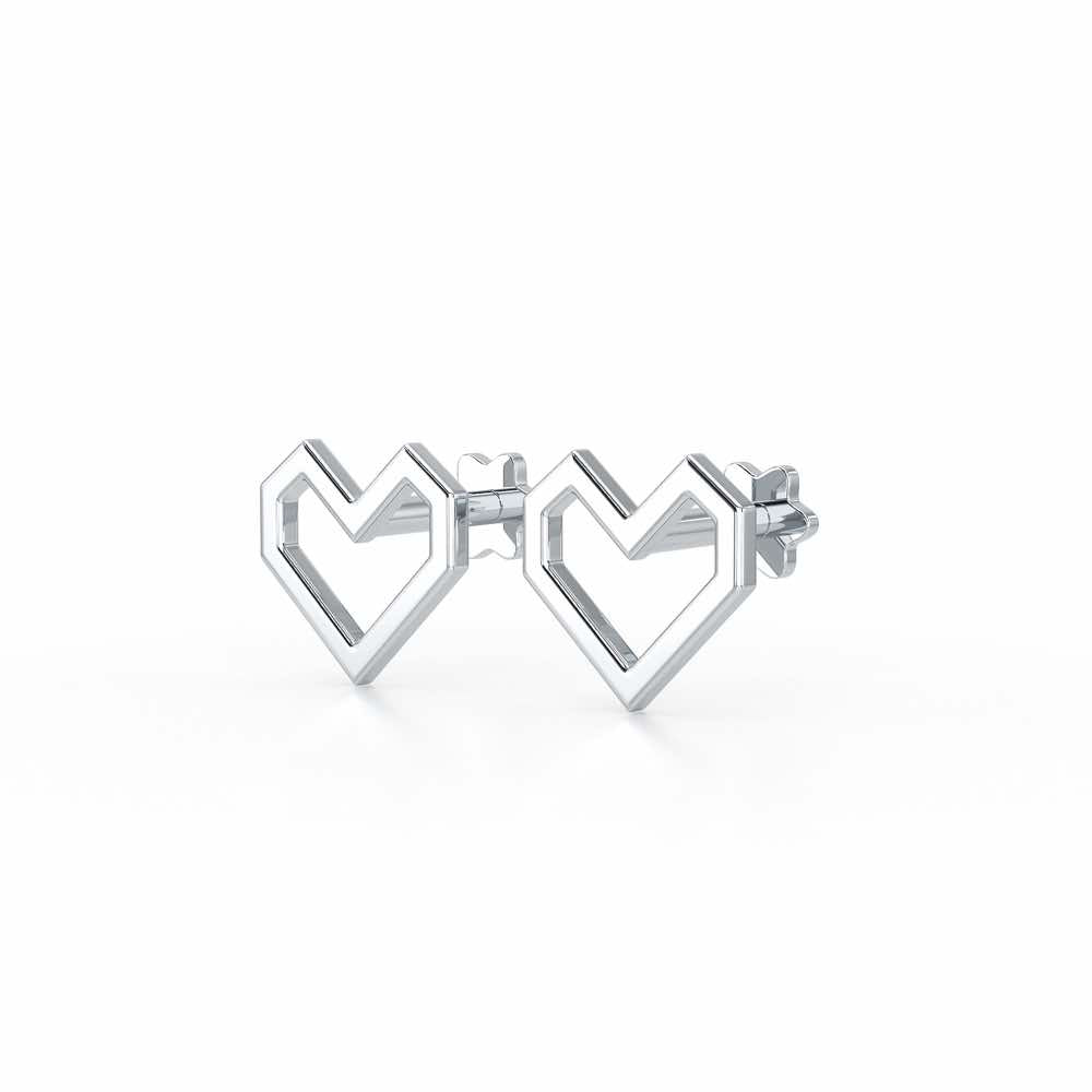 Lush Looplets Silver Earrings - White Gold - Image 3