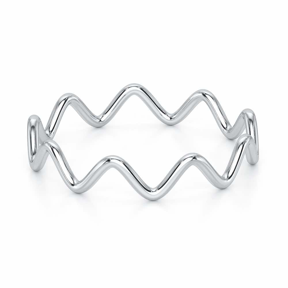 Golden Grace Women Silver Ring - White Gold - Image 3