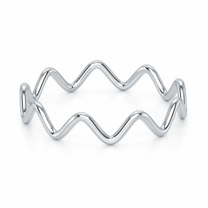Golden Grace Women Silver Ring - White Gold - Image 3