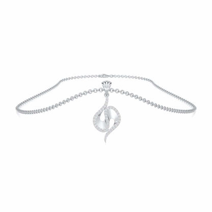 Soulful Rhythms Silver Pendant - White Gold - Image 3