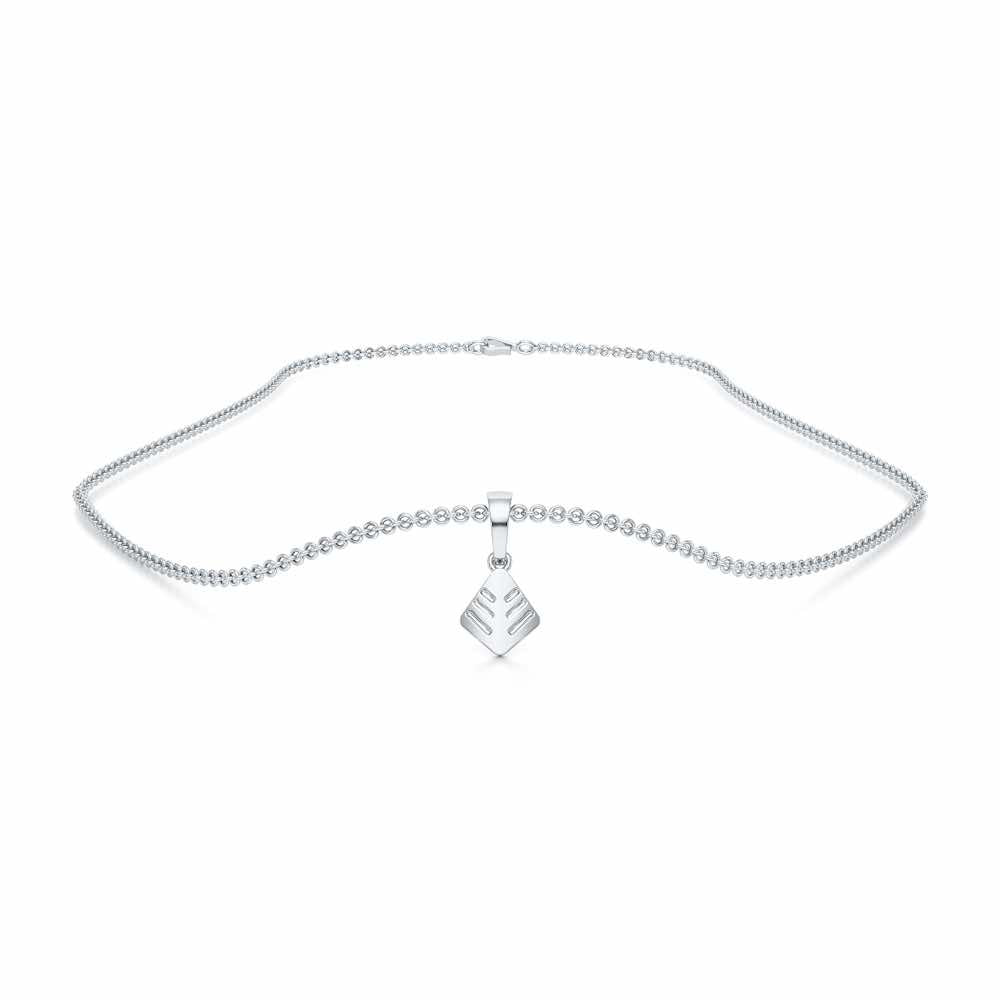 Silk Shine Gold Pendant - White Gold - Image 3