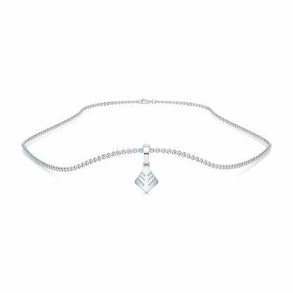 Silk Shine Gold Pendant - White Gold - Image 3