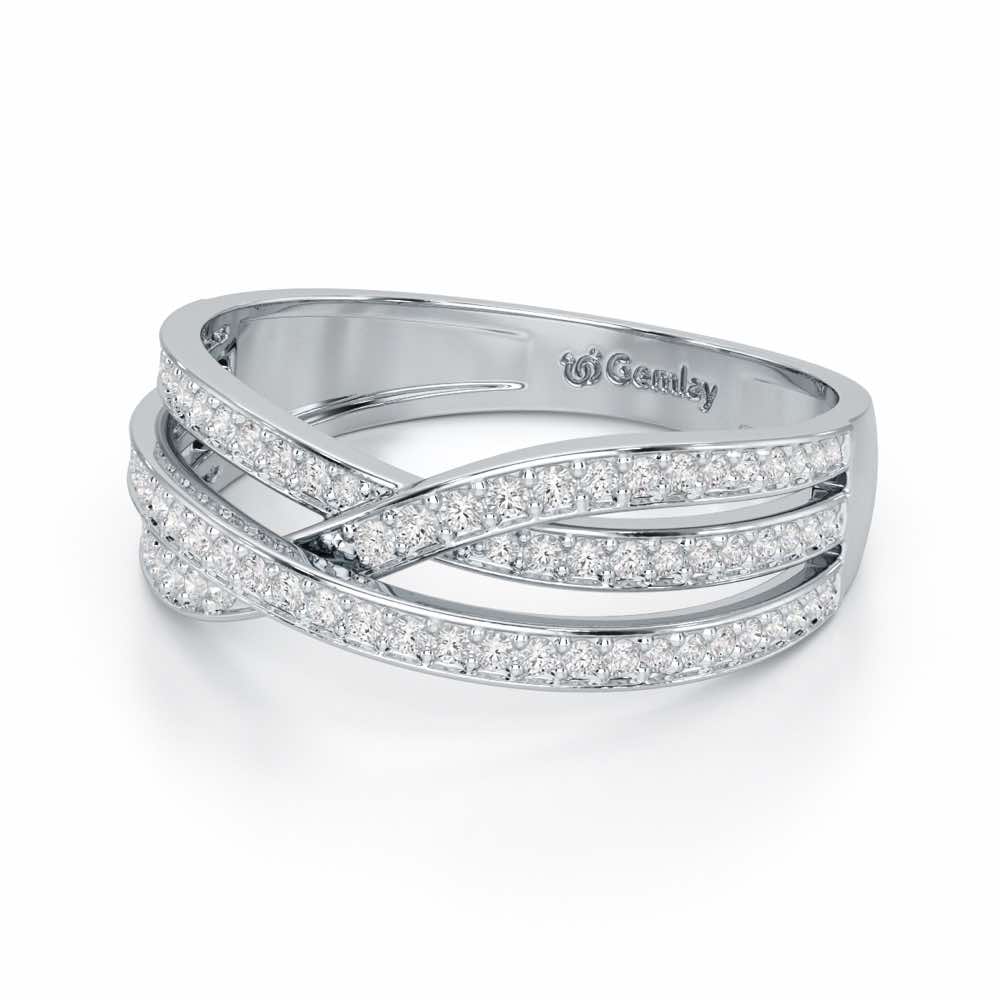 Supreme Helix Silver Ring - White Gold - Image 3