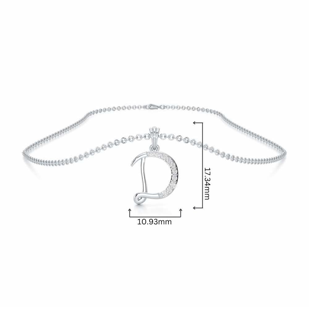 D-Luke Silver Pendant - White Gold - Image 4