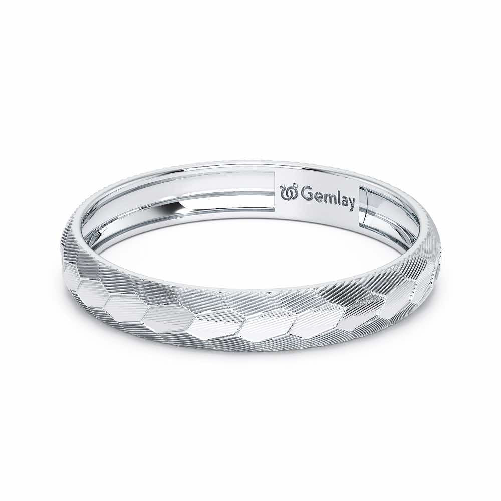 Lumi Silver Ring - White Gold - Image 3