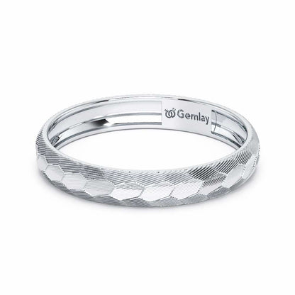 Lumi Silver Ring - White Gold - Image 3