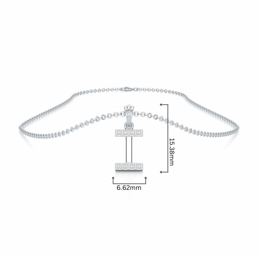I-Luke Silver Pendant - White Gold - Image 4