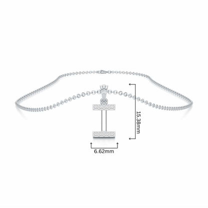 I-Luke Silver Pendant - White Gold - Image 4