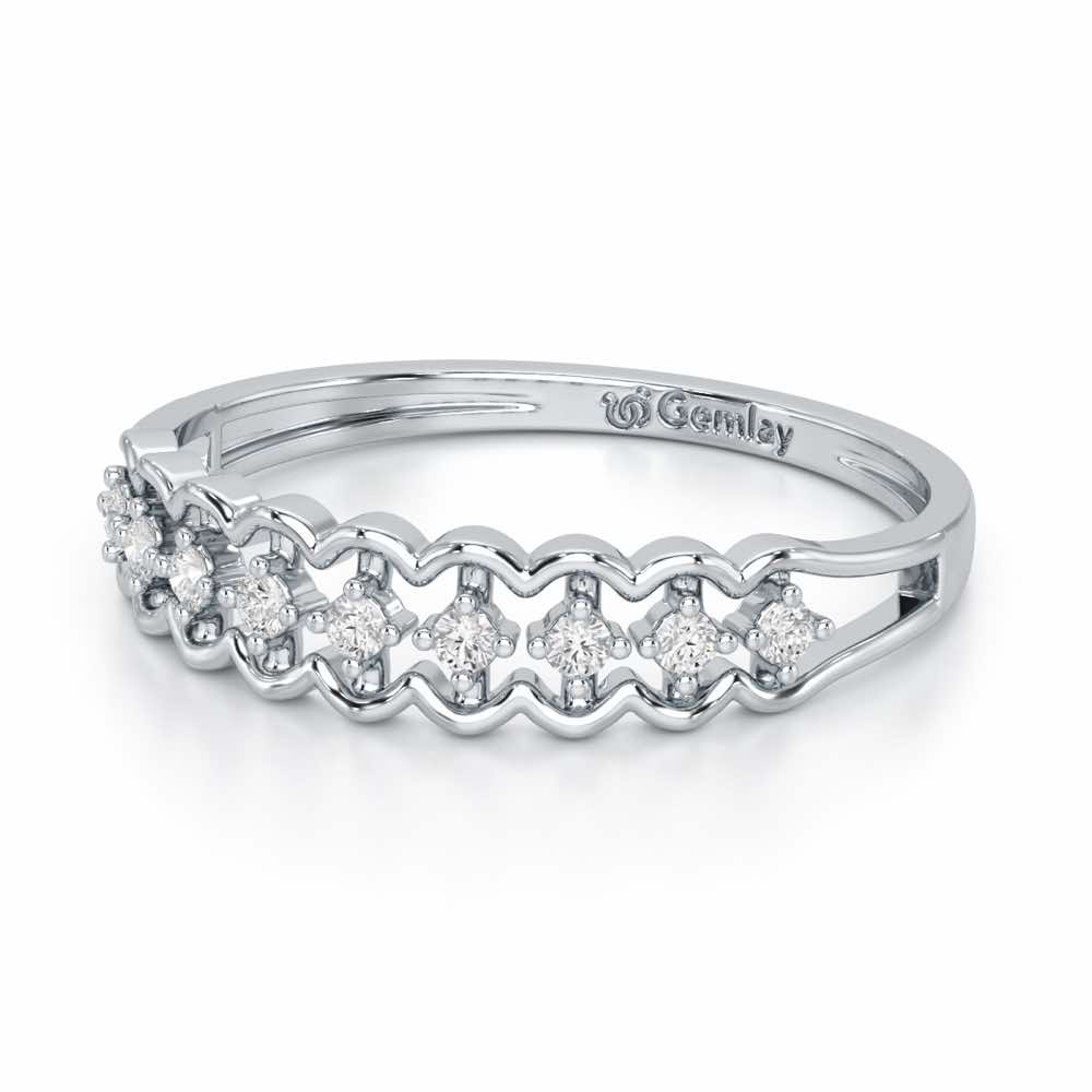 Unbounded Silver Ring - White Gold - Image 3