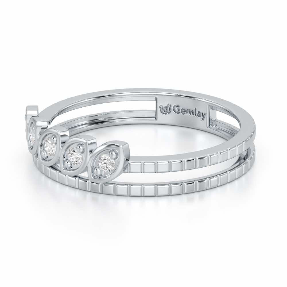 Lord Charm Silver Ring - White Gold - Image 3