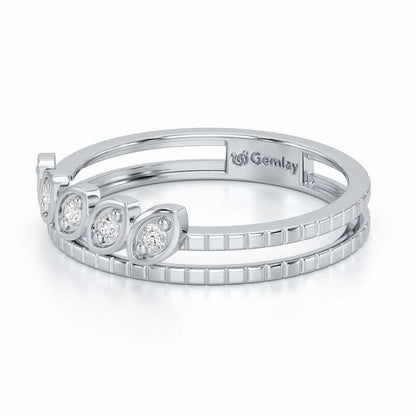 Lord Charm Silver Ring - White Gold - Image 3