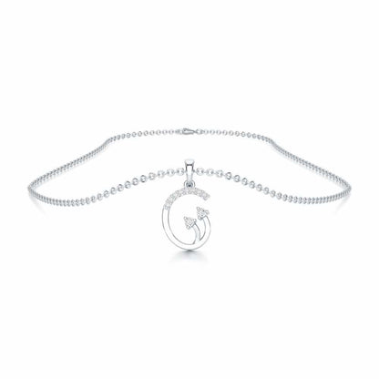 Radiant Show Silver Pendant - White Gold - Image 3