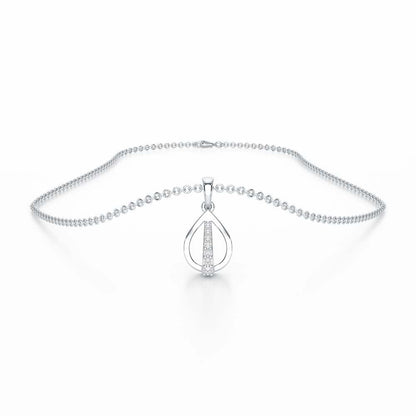 Timeless Glow Silver Pendant - White Gold - Image 3