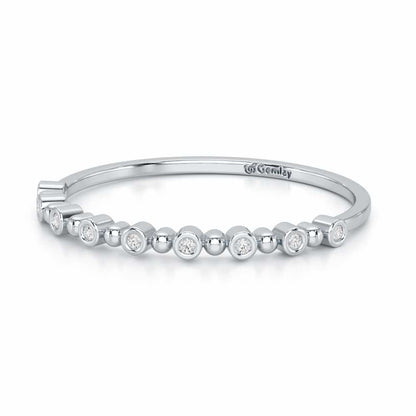 Cute Sheen Silver Ring - White Gold - Image 3