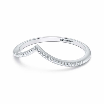 Glena Apex Silver Ring - White Gold - Image 3