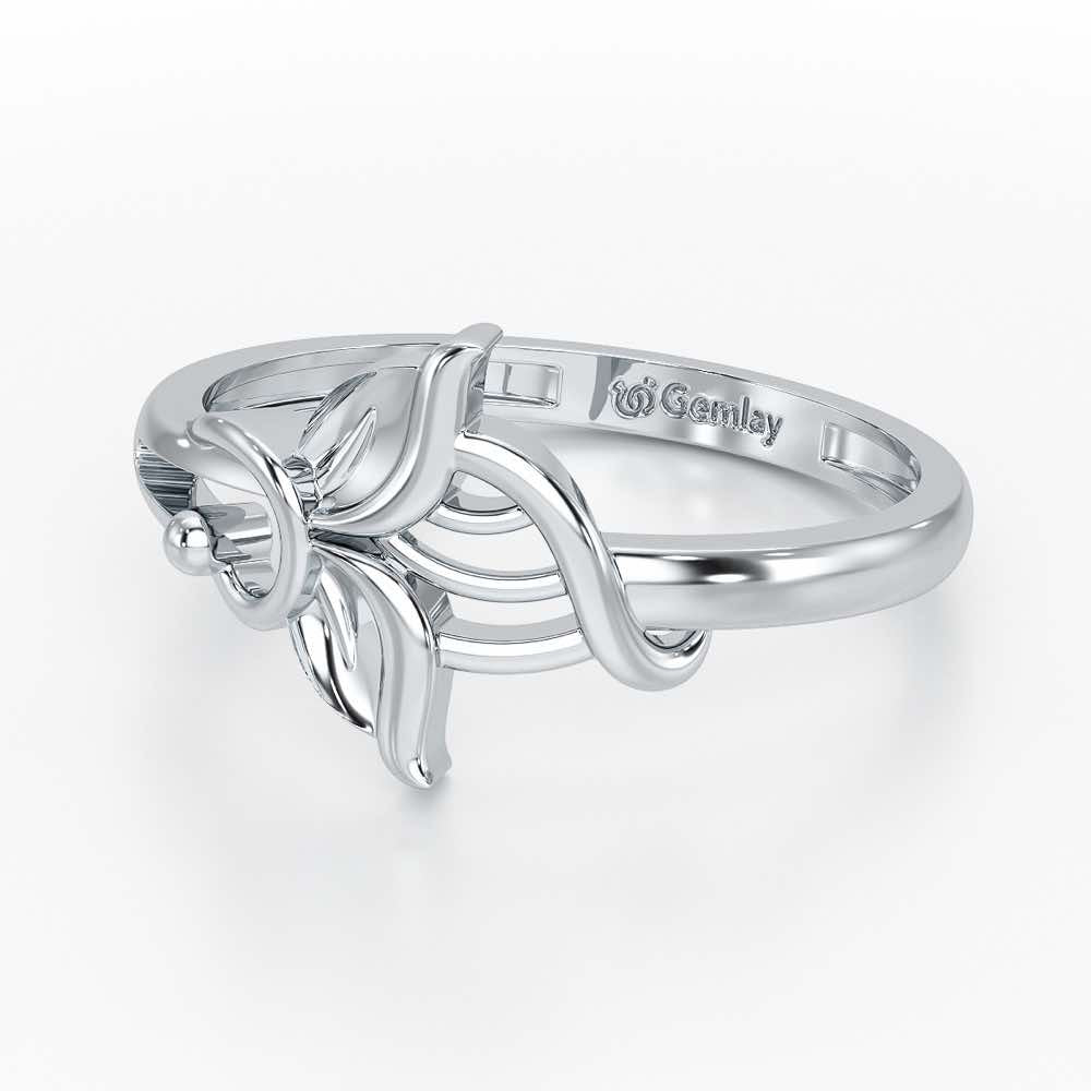 Knox Mystery Silver Ring For Women - White Gold - Image 3