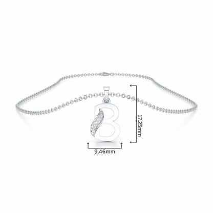 B-Spark Silver Pendant - White Gold - Image 4
