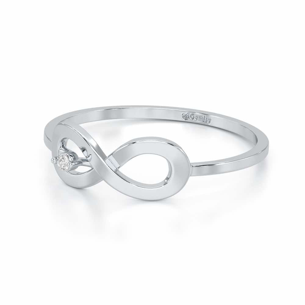Tentacle Silver Ring - White Gold - Image 3