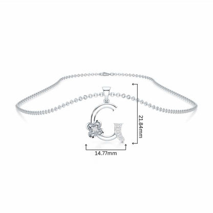 G-Glint Silver Pendant - White Gold - Image 4