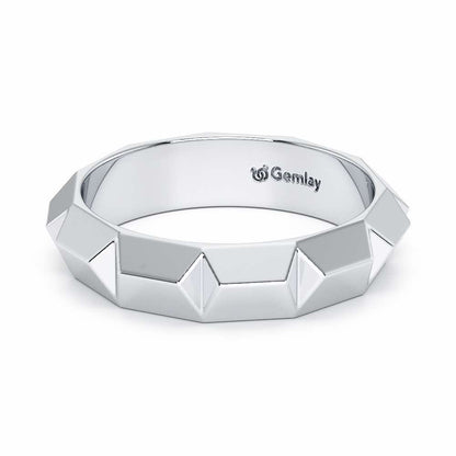 Marigold Silver Ring - White Gold - Image 3