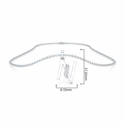 N-Spark Silver Pendant - White Gold - Image 4