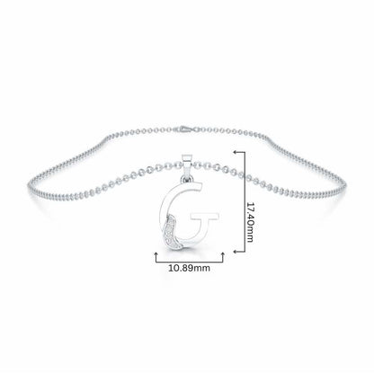 G-Spark Silver Pendant - White Gold - Image 4