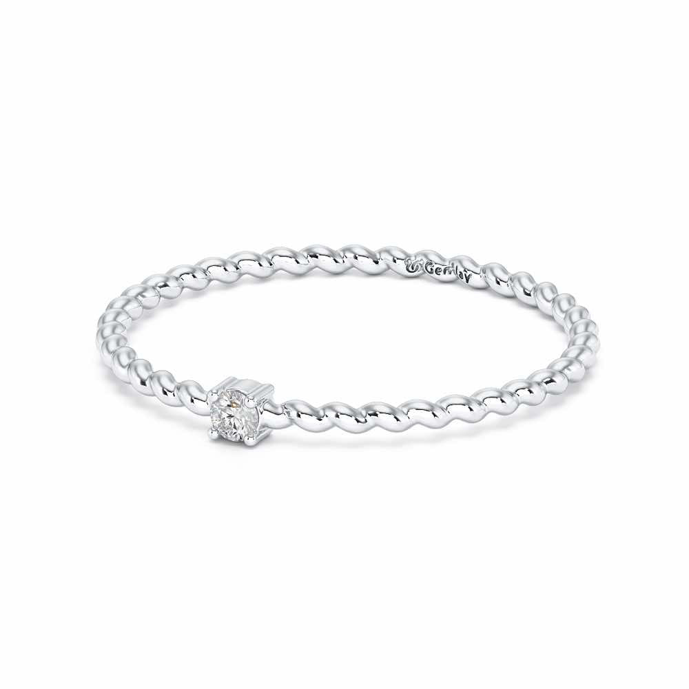 Glow Muse Women Silver Ring - White Gold - Image 3