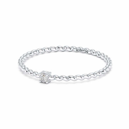 Glow Muse Women Silver Ring - White Gold - Image 3