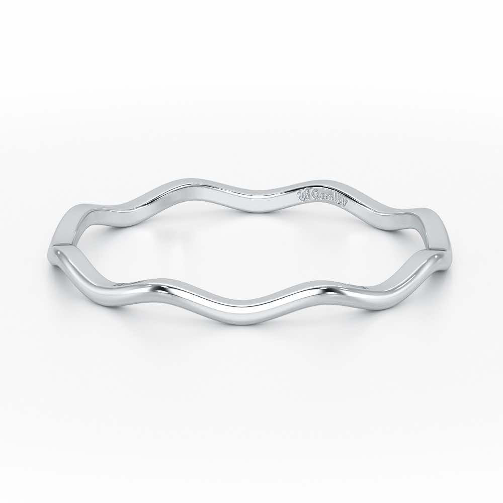 Helix Sheen Silver Ring - White Gold - Image 3