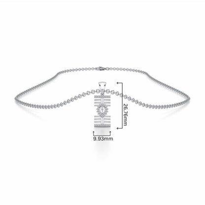 Haral Silver Pendant - White Gold - Image 4