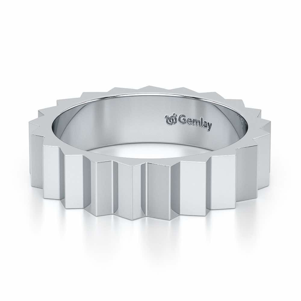 Selena Silver Ring - White Gold - Image 3