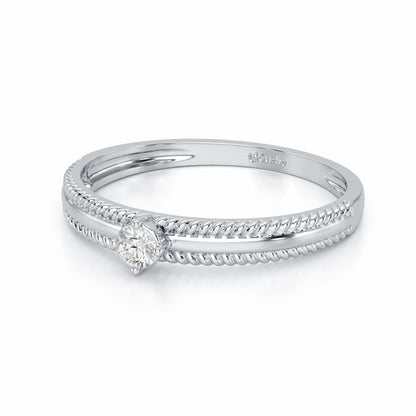 Destined One Silver Ring - White Gold - Image 3