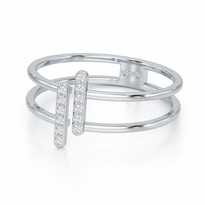 Just Meeting Silver Ring - White Gold - Image 3