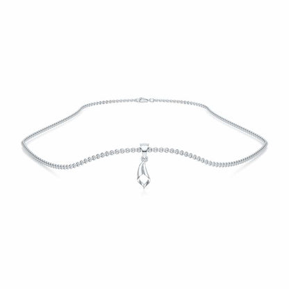 Fin Shine Gold Pendant - White Gold - Image 3