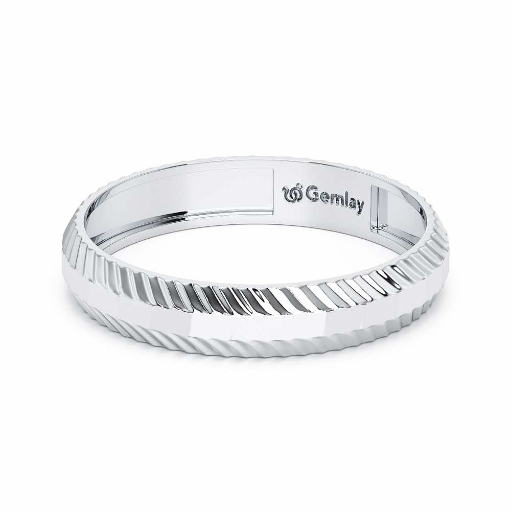 Nia Silver Ring - White Gold - Image 3