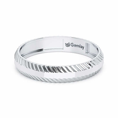 Nia Silver Ring - White Gold - Image 3