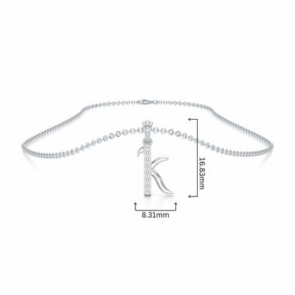 K-Luke Silver Pendant - White Gold - Image 4